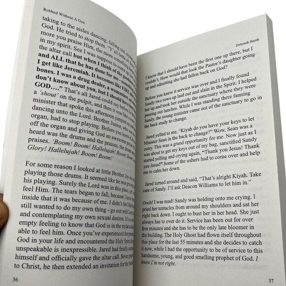 Robbed Without A Gun By Deborah Smith Novel 2004 Paperback Signed - Picture 15 of 16